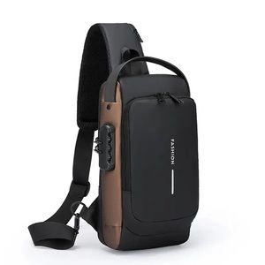 Men USP shoulder bag multifunctional chest bag black and brown luxury type bag